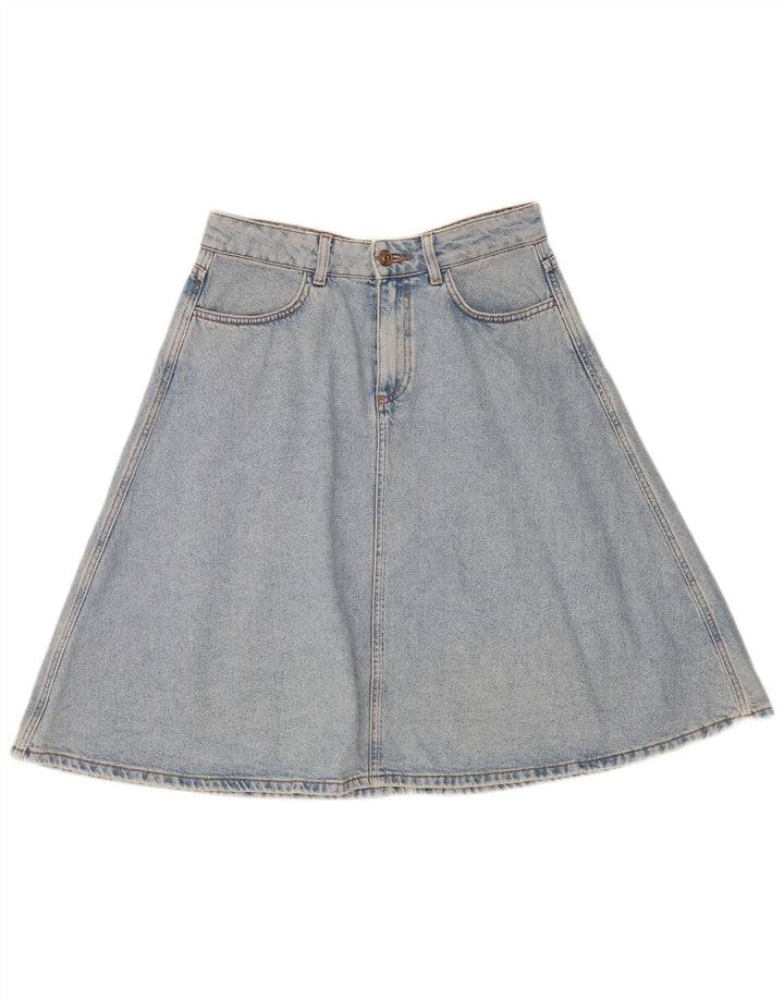 Zara Womens Denim Skirt Medium W28  Blue