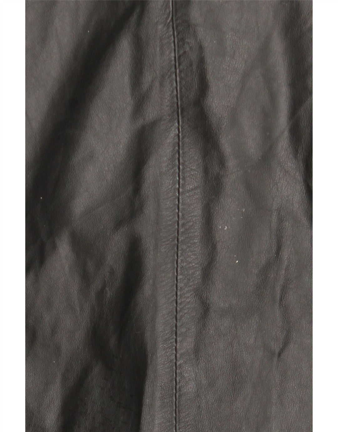 Vintage Womens Hooded Leather Coat IT 44 Medium Black Leather