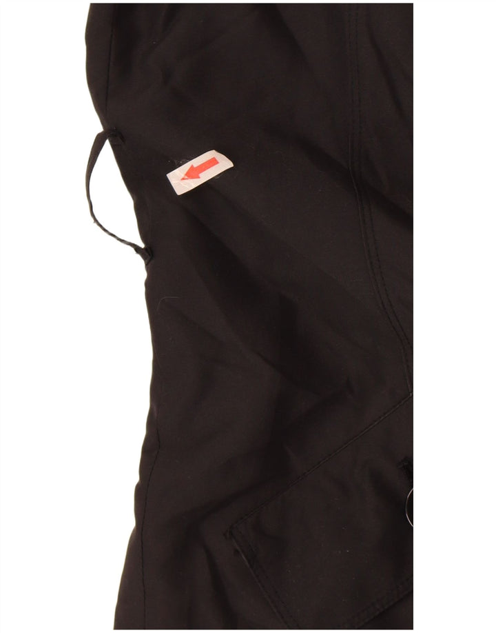 Marks & Spencer Womens Trench Coat UK 14 Large Black Polyester