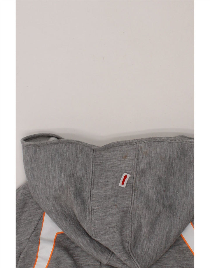 ADIDAS Girls Zip Hoodie Sweater 9-10 Years Grey Cotton Vintage Adidas and Second-Hand Adidas from Messina Hembry 