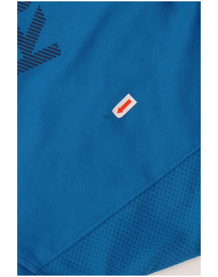 REEBOK Mens Graphic Hoodie Jumper XL Blue Polyester