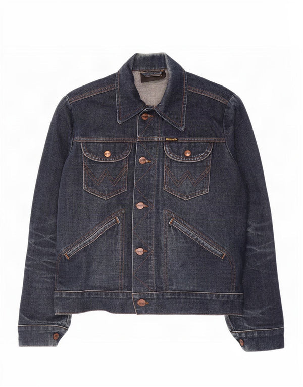 Giacca di jeans da uomo Wrangler UK 38 medio blu navy