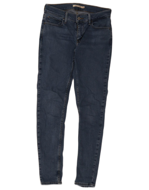 Levi's Womens 710 Super Skinny Jeans W28 L28 Blue Cotton