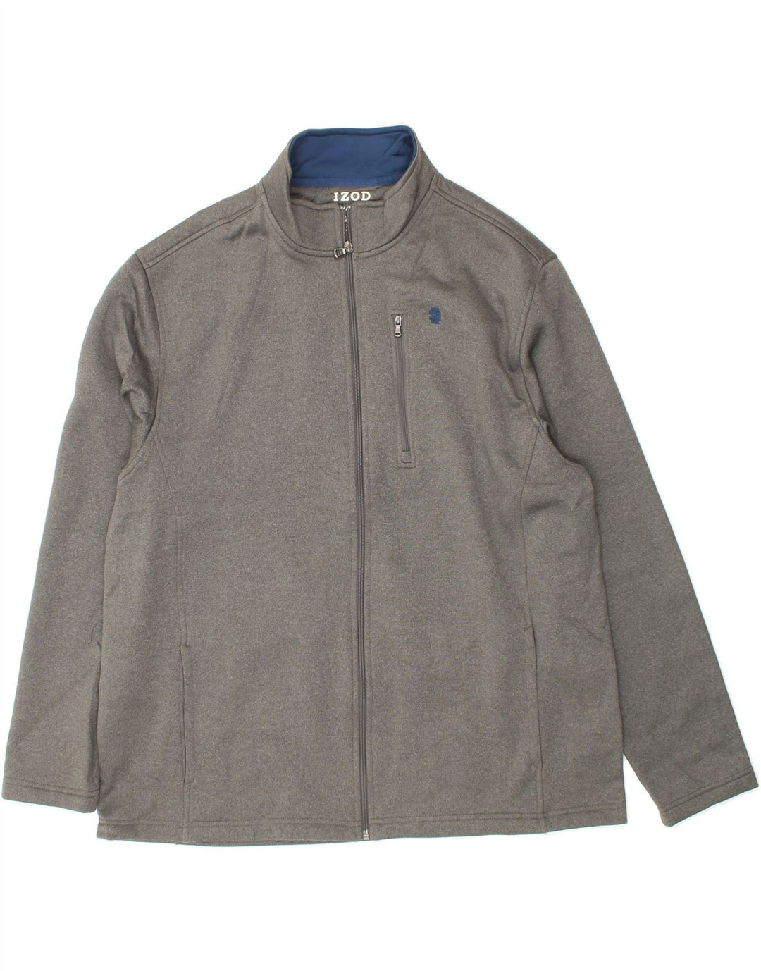 IZOD Mens Tracksuit Top Jacket XL Grey Polyester Vintage Izod and Second-Hand Izod from Messina Hembry 