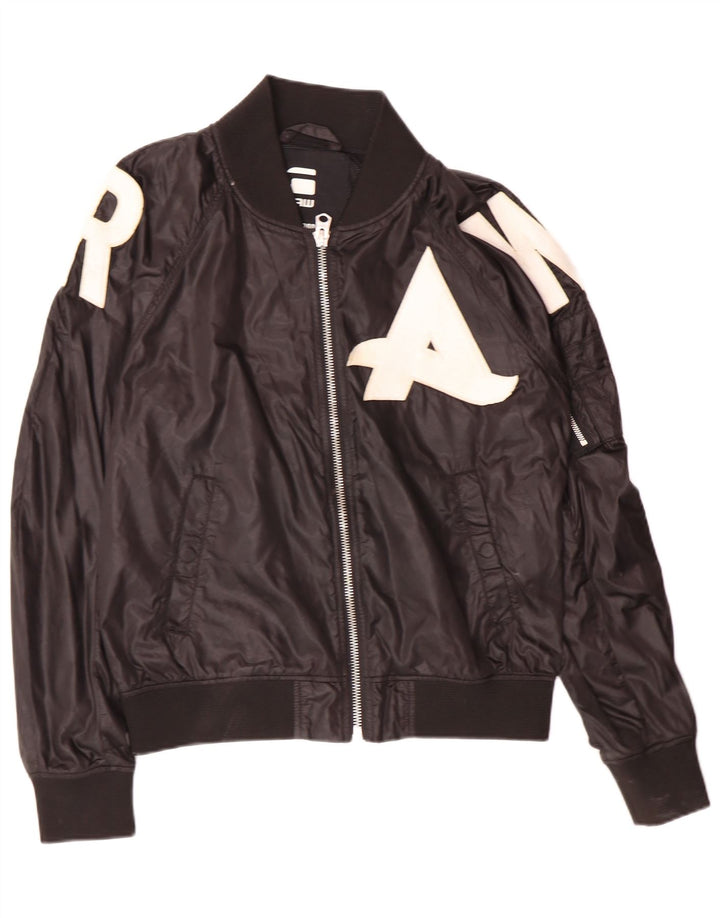 Giubbotto bomber grafico da uomo G-Star UK 38 medio nero poliammide