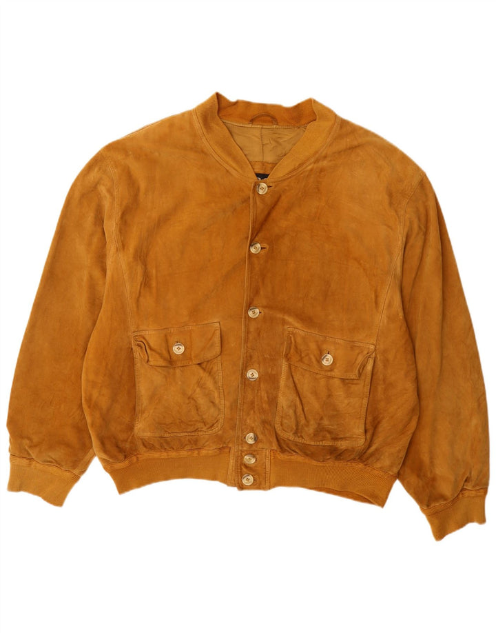 Bomber pentru bărbați Pica din piele intoarsa IT 42 XL Bej