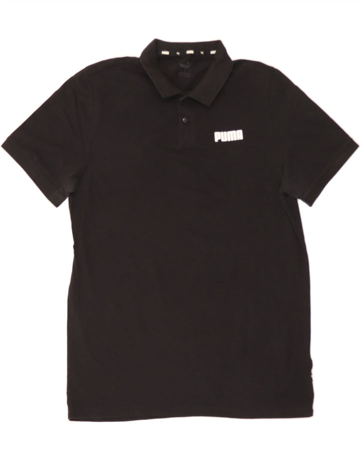 PUMA Mens Polo Shirt Large Black Cotton Vintage Puma and Second-Hand Puma from Messina Hembry 