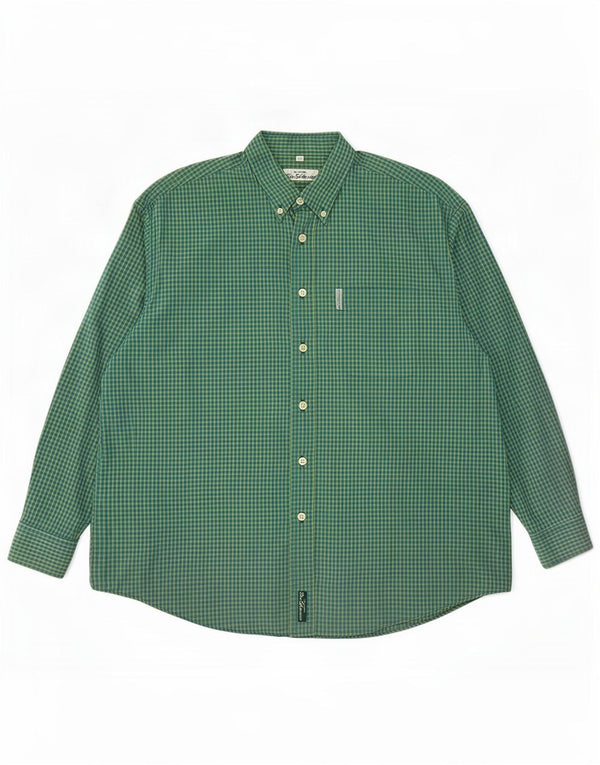 Ben Sherman Chemise Homme 4XL Vichy Vert
