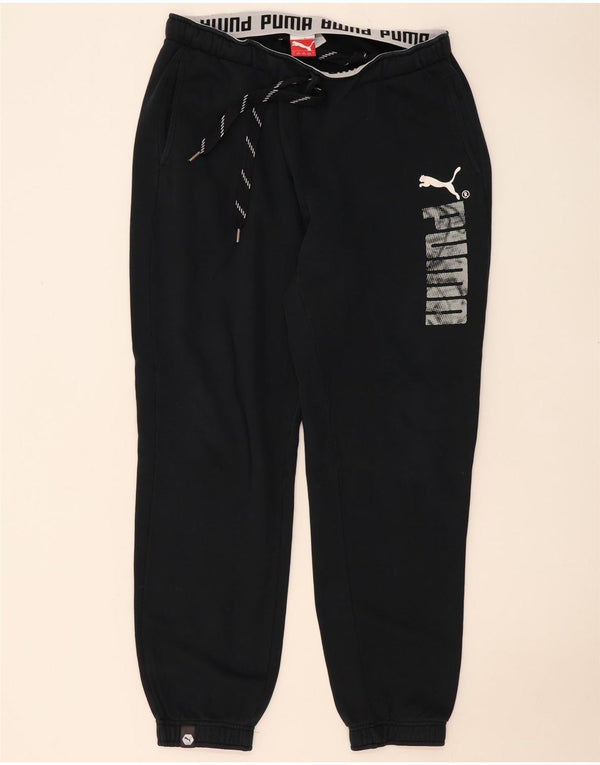 Puma Pantalon de survêtement graphique pour homme Taille L Noir Coton