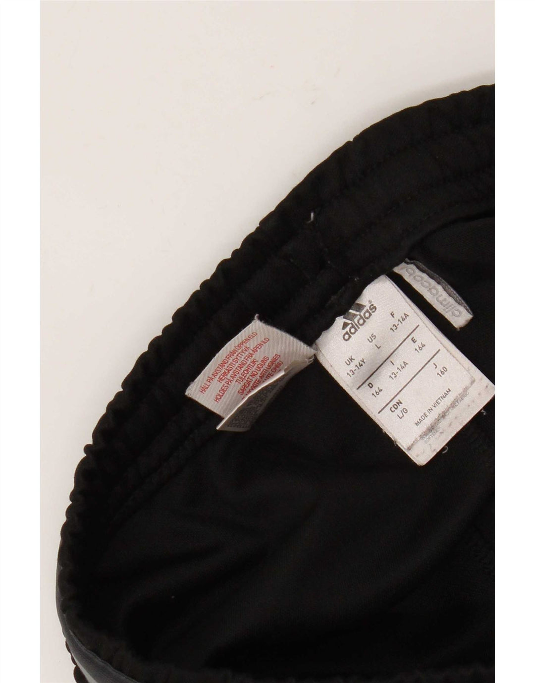 Adidas Boys Climacool Tracksuit Trousers 13-14 Years Black Polyester