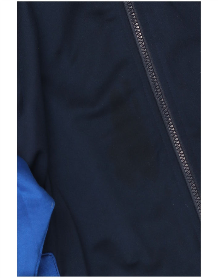 Lotto Mens Tracksuit Top Jacket Large Navy Blue Colourblock Polyester