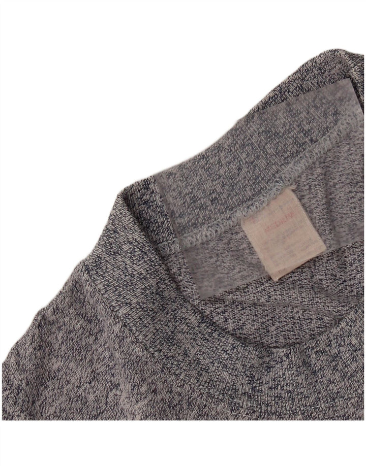 CHAMPION Womens Vest Top UK 12 Medium Grey Flecked