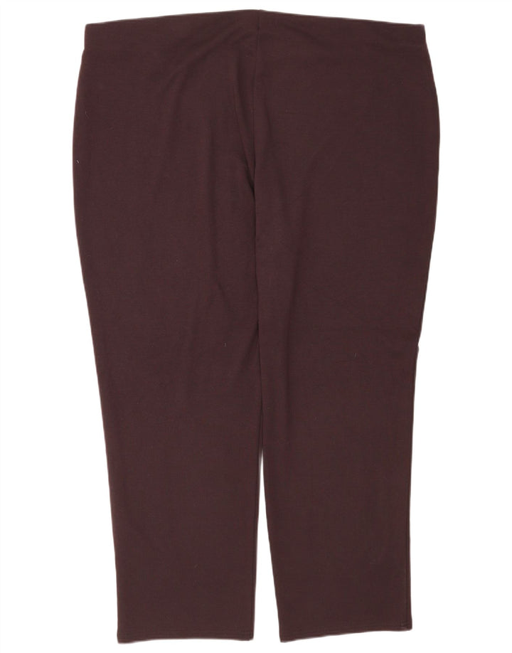 Marks & Spencer Womens Slim Leggings UK 22 3XL Brown Polyester