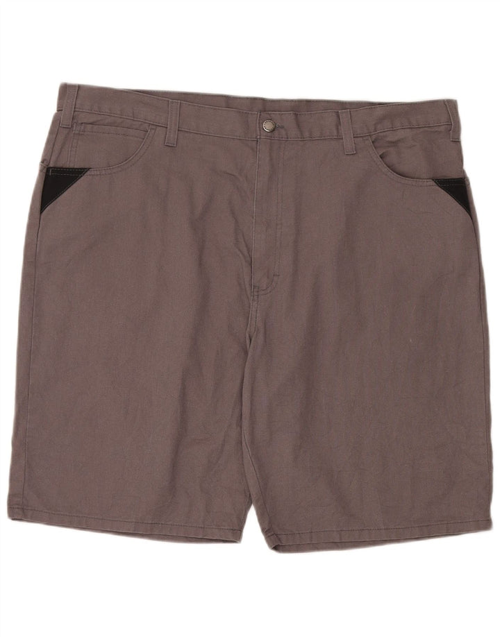 DICKIES Mens Casual Shorts W42 2XL Grey Colourblock Polyester