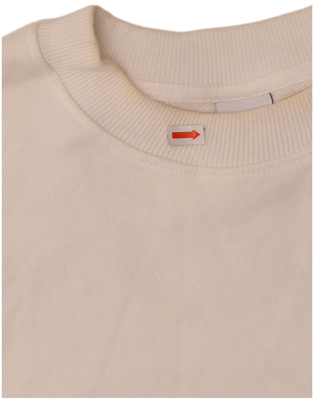 Zara Womens Oversized Graphic Sweatshirt Jumper UK 10 Small White