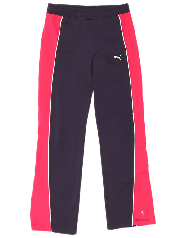 Puma Pantalon De Survêtement Large Fille 11-12 Ans Bleu Marine Colorblock