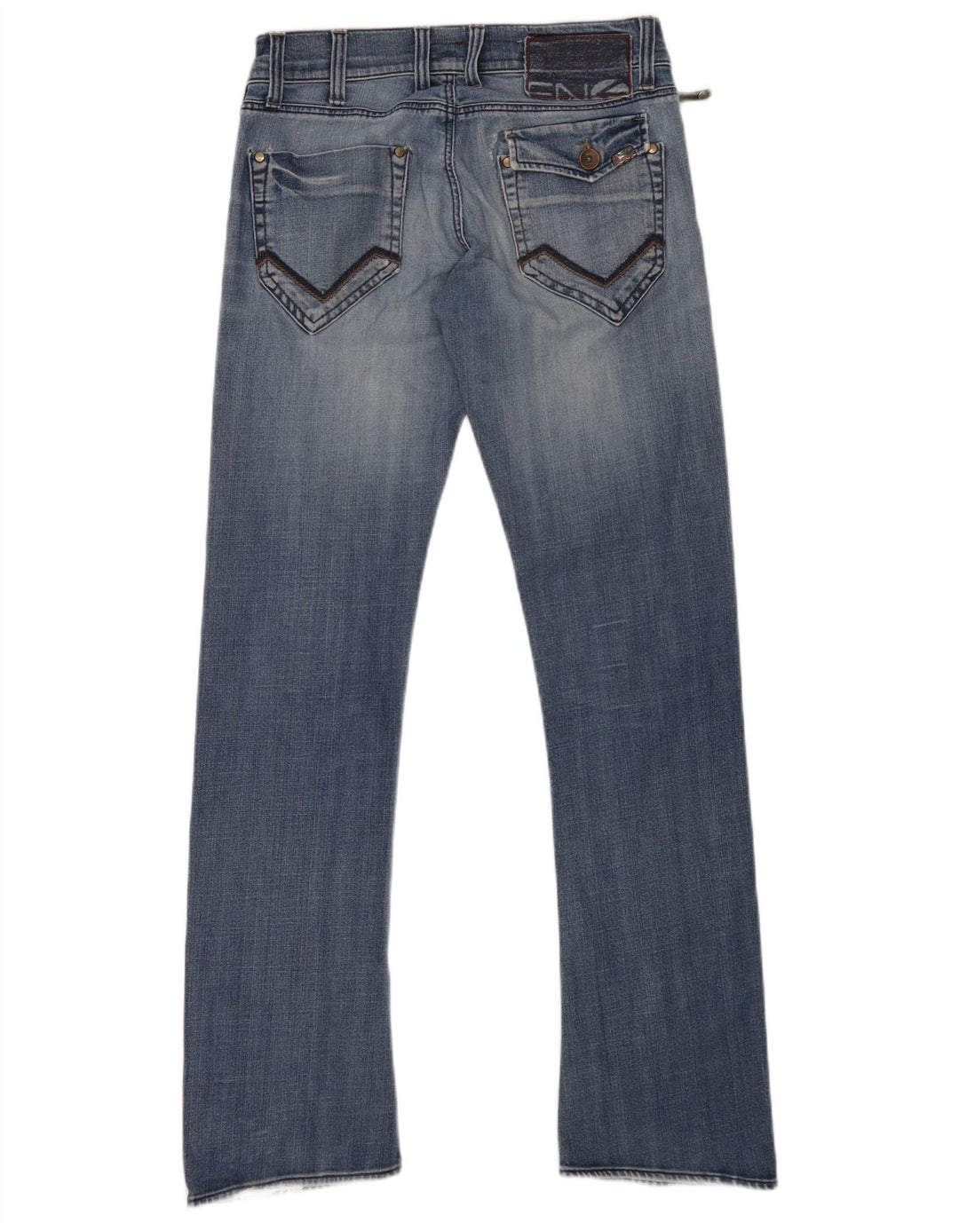 Energie Mens Bootcut Jeans W32 L34 Blue Cotton