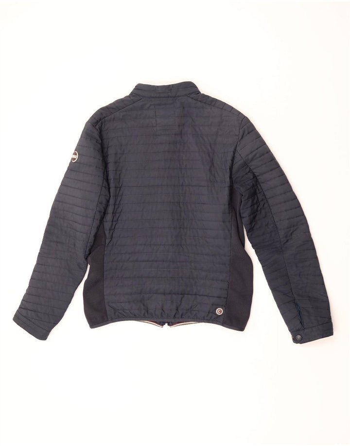 Colmar Mens Bomber Jacket IT 52 Large Navy Blue Polyester