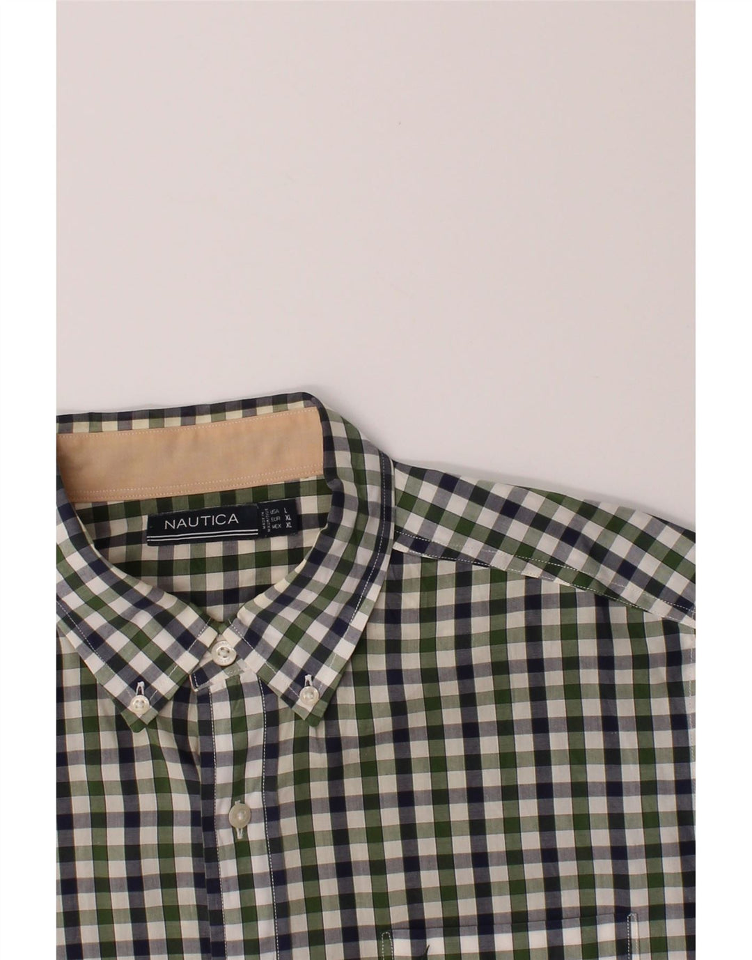 NAUTICA Mens Shirt Large Multicoloured Check Cotton Vintage Nautica and Second-Hand Nautica from Messina Hembry 