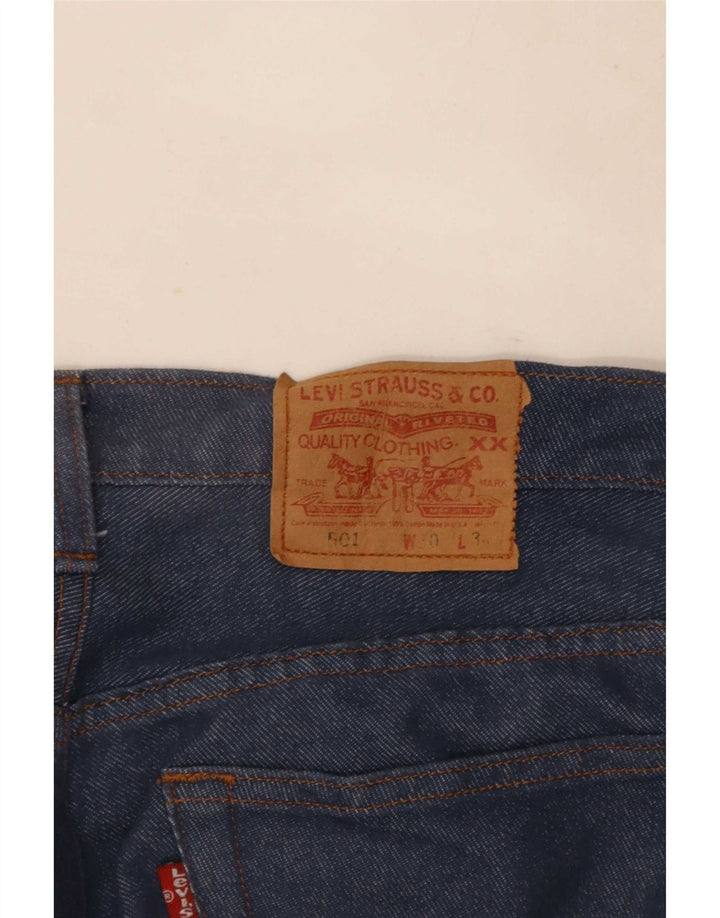 Levi's Womens 501 Straight Jeans W30 L28 Navy Blue