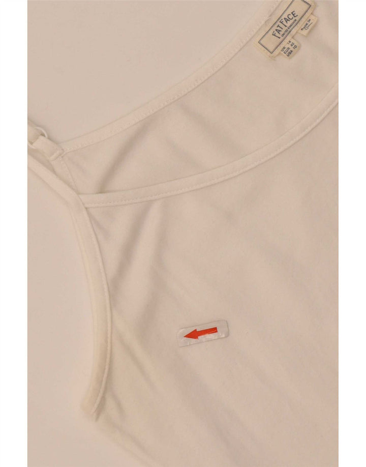 Fat Face Débardeur pour femme UK 14 Grand coton blanc