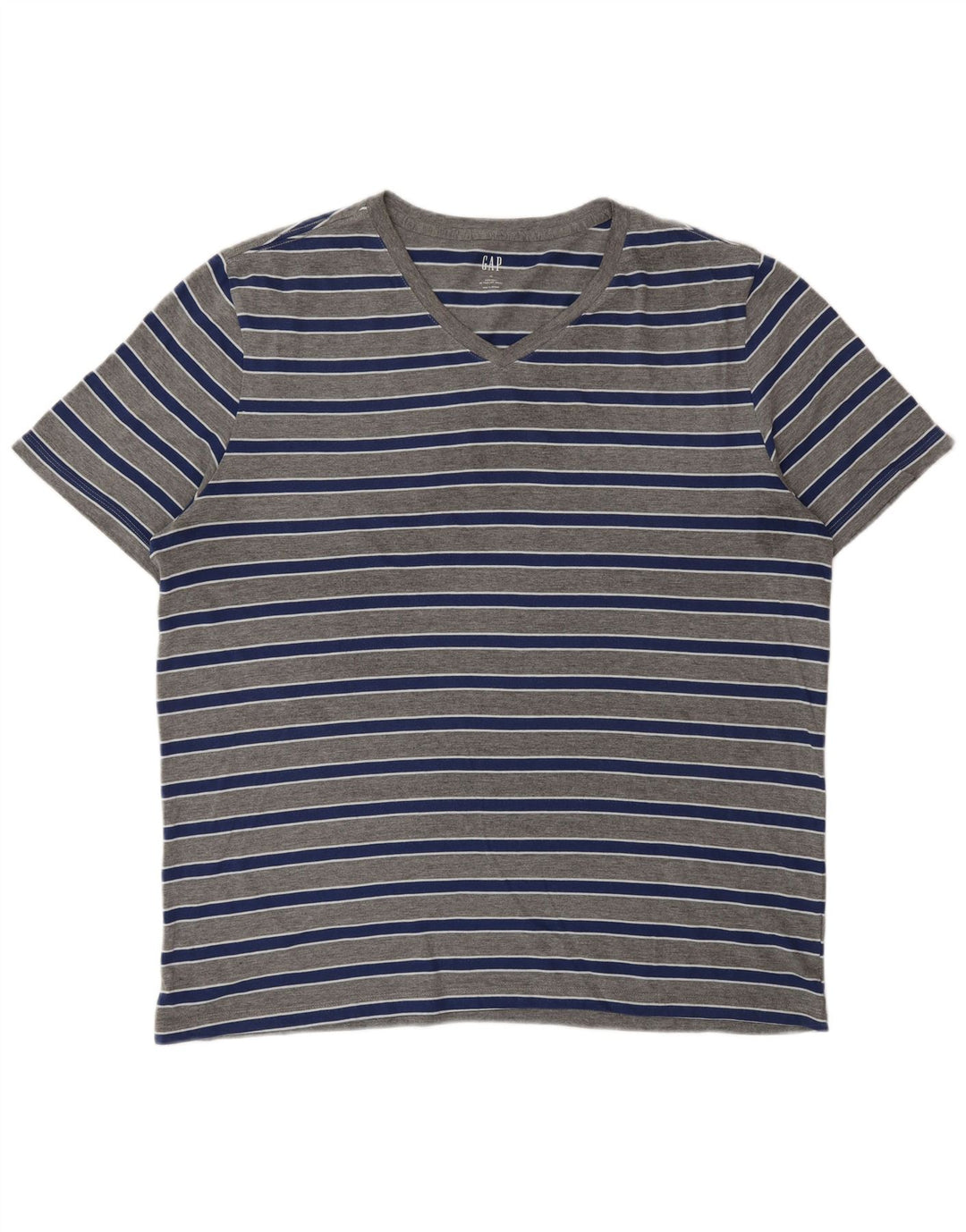 GAP Herre T-Shirt Top XL Gråstribet