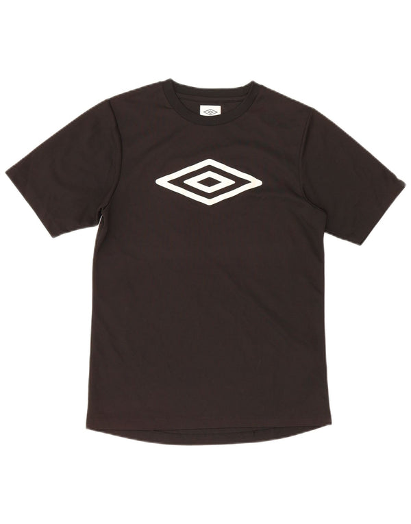 Umbro Boys Grafisk T-Shirt Top 12-13 År Sort Polyester