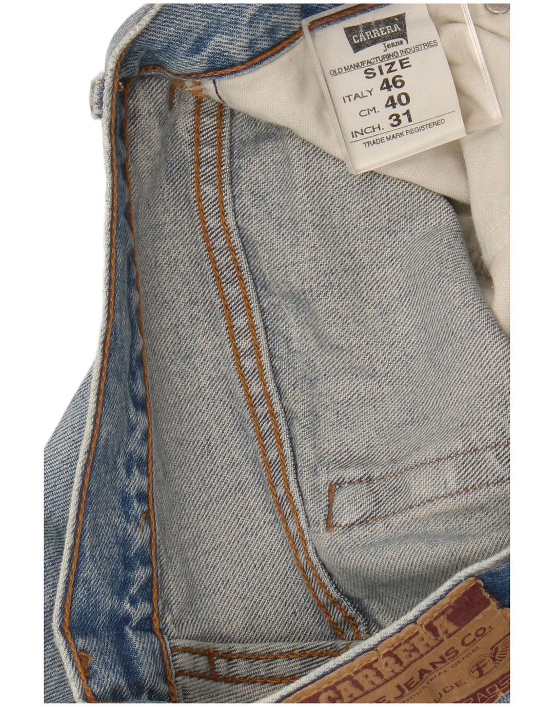 Jeans slim invecchiati da uomo Carrera W31 L33 cotone blu