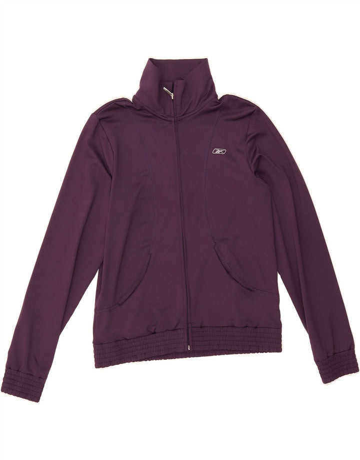 REEBOK Womens Tracksuit Top Jacket UK 10 Small  Purple Polyester Vintage Reebok and Second-Hand Reebok from Messina Hembry 