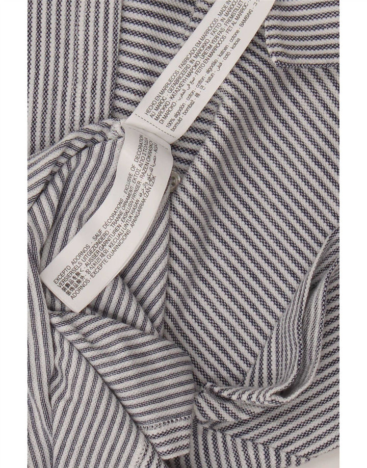 Massimo Dutti Herre poloshirt Medium Blue Pinstripe Bomuld
