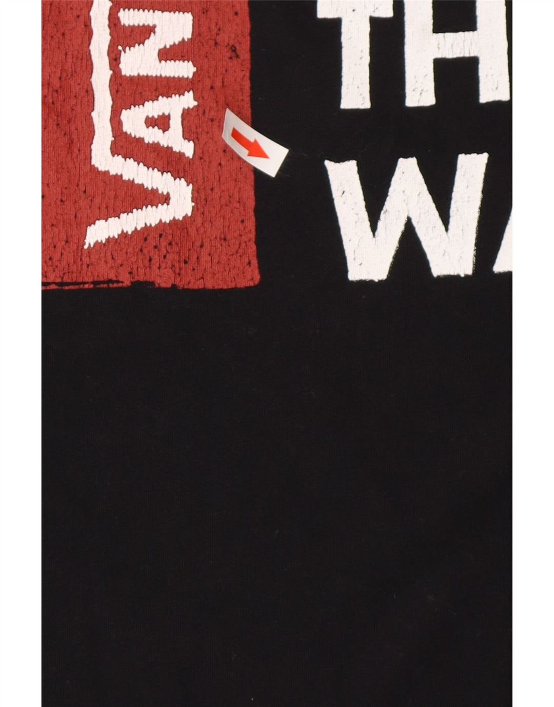T-shirt grafica da uomo Vans Top in cotone nero medio