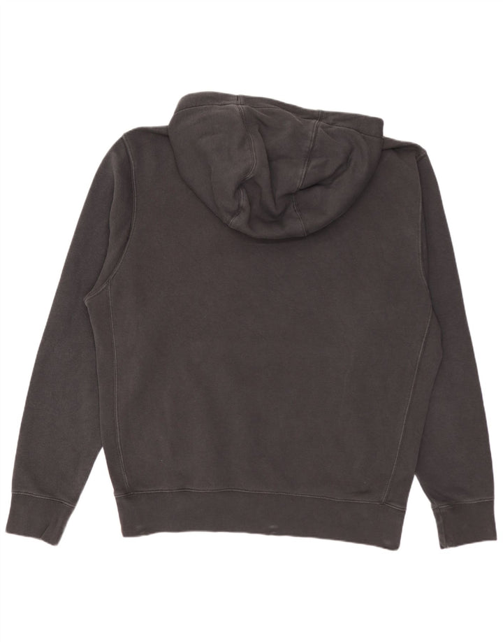 Felpa con cappuccio grafica Nike da uomo in cotone grigio medio