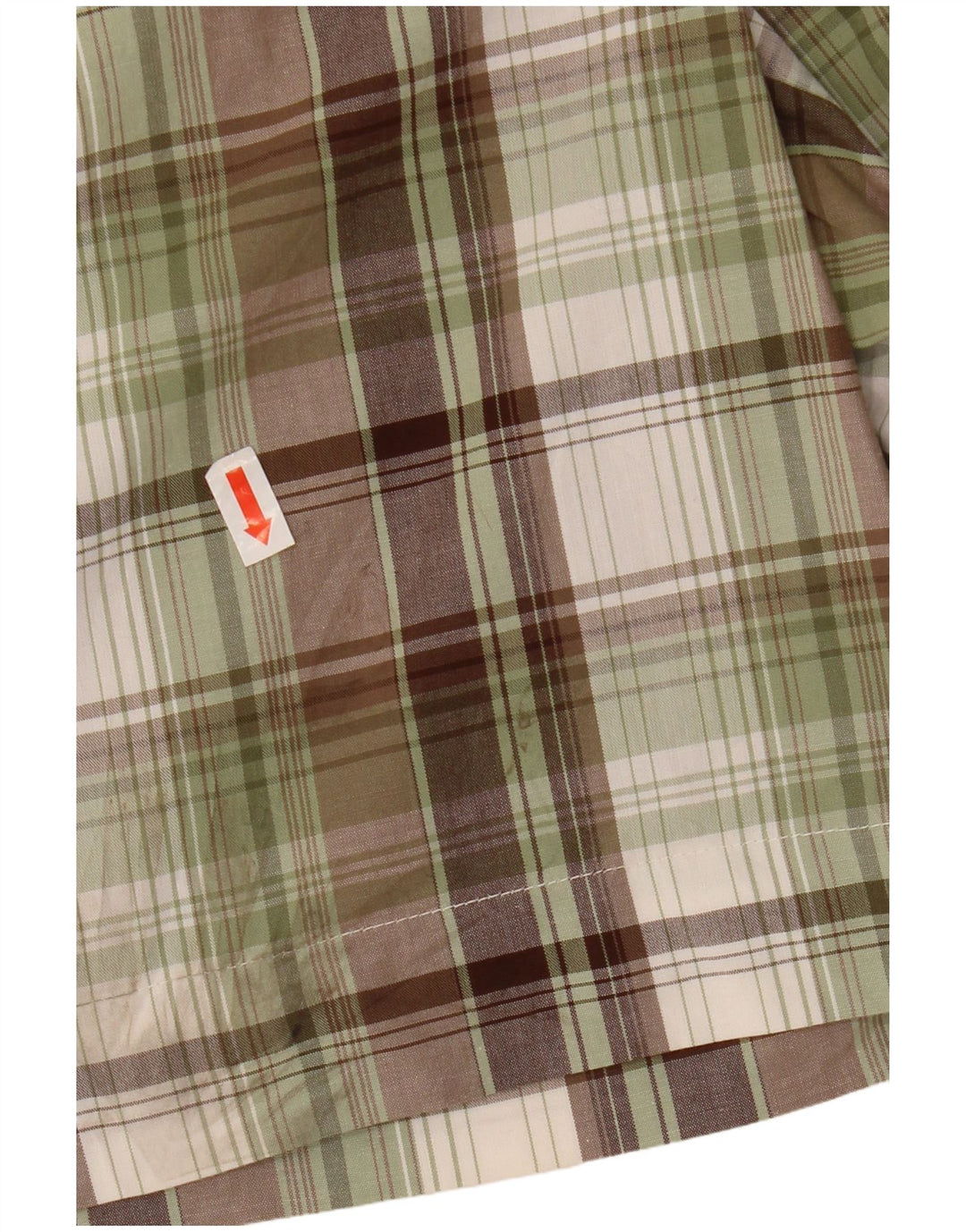 IZOD Womens Chino Shorts US 8 Medium W32  Khaki Check Cotton