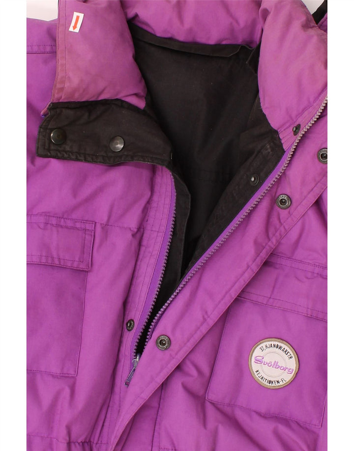 VINTAGE Mens Reversible Padded Jacket UK 40 Large Purple Vintage Vintage and Second-Hand Vintage from Messina Hembry 