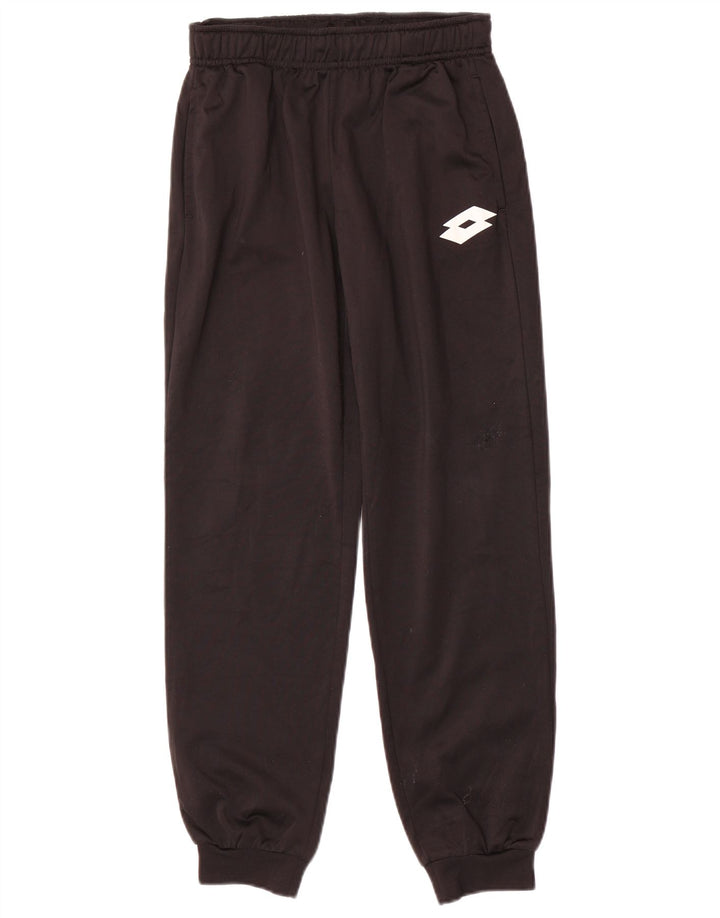 LOTTO Womens Tracksuit Trousers Joggers UK 12 Medium Black Polyester