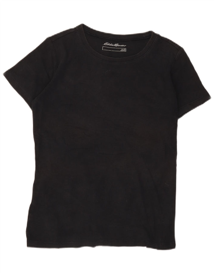 Eddie Bauer Womens T-Shirt Top UK 12 Medium Black