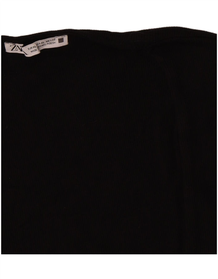 Zara Womens Vest Top UK 18 XL Black