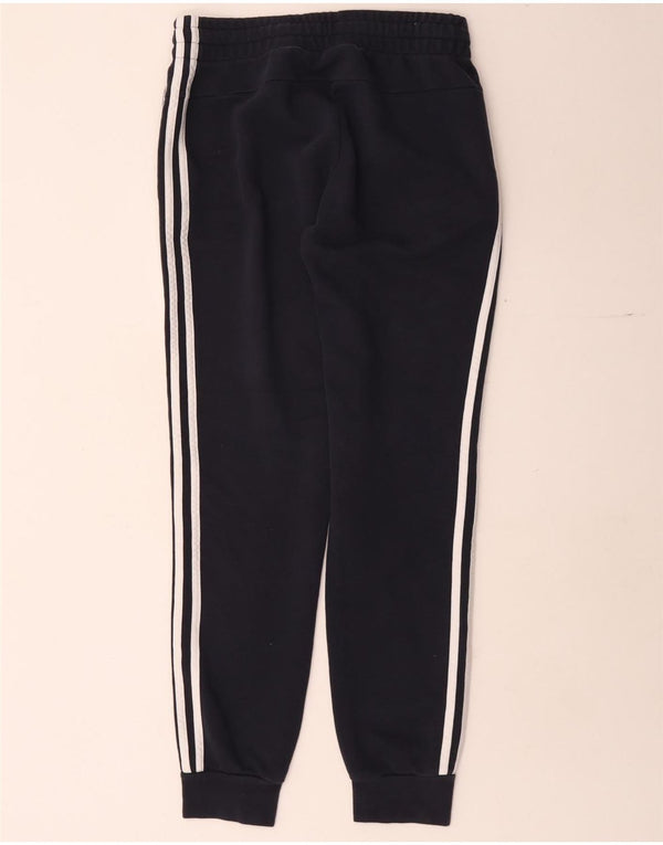Adidas Damen Trainingshose Jogger UK 8/10 Small Marineblau Baumwolle