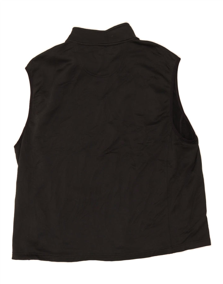 IZOD Mens Sleeveless Tracksuit Top Jacket 2XL Black Polyester Vintage Izod and Second-Hand Izod from Messina Hembry 
