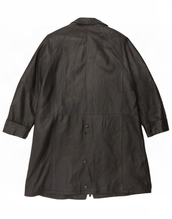 Douglas Abrigo de cuero para mujer UK 46 Grande Negro