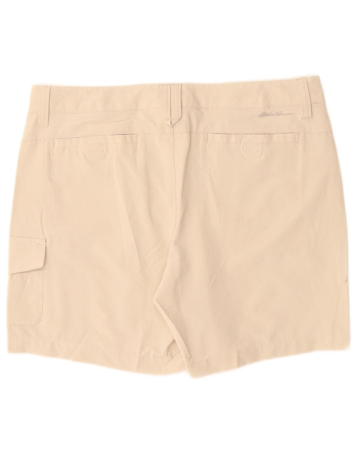 Eddie Bauer Damen Cargoshorts US 8 Medium W30 Beige Polyester