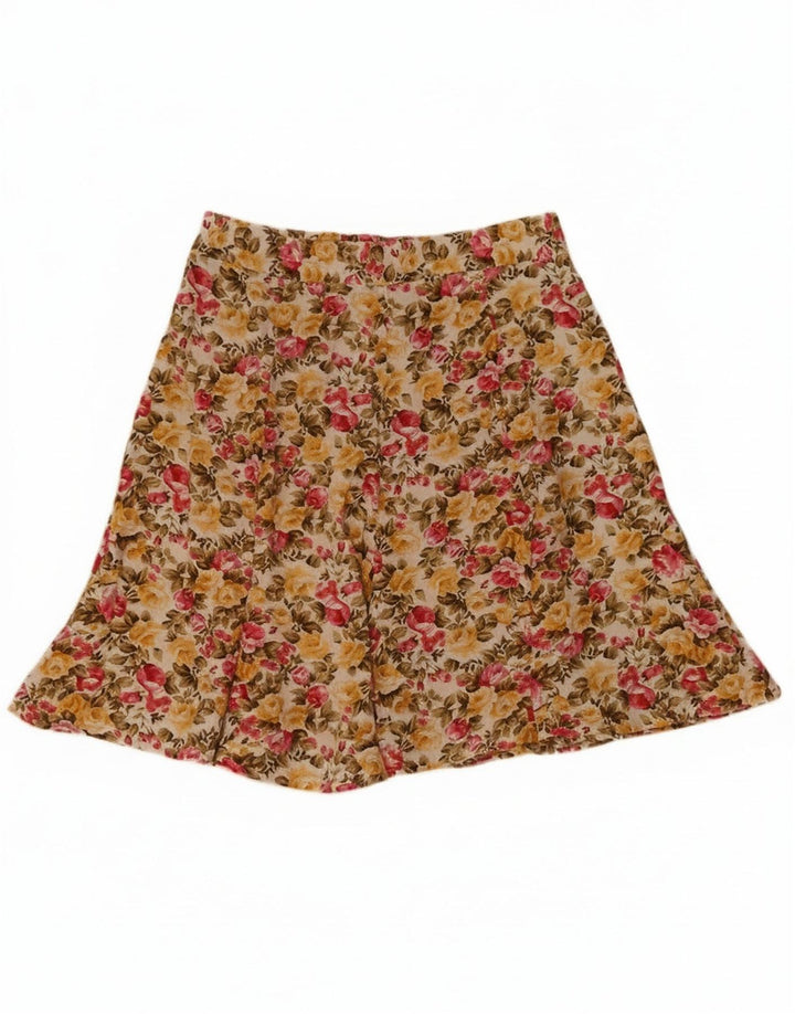 Tracy Evans Womens A-Line Skirt W28 Medium  Multicoloured Floral Rayon