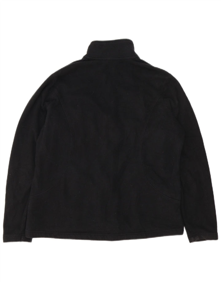 Marks & Spencer Damen Fleecejacke UK 16 Large Schwarz Polyester