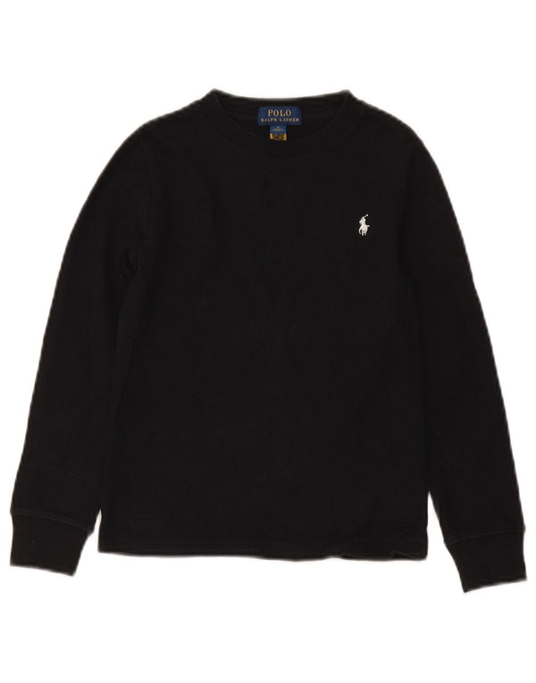 Polo Ralph Lauren Jersey con cuello redondo para niño 4-5 años Algodón negro
