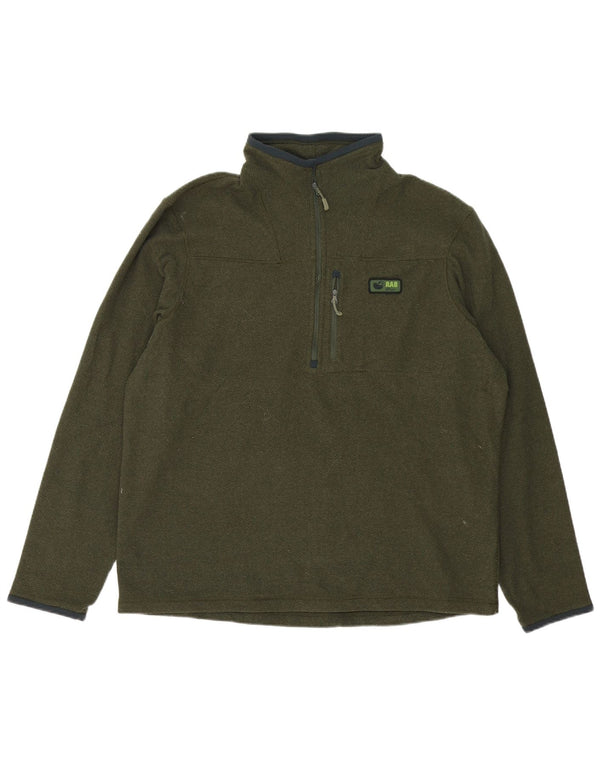 Rab Mens Zip Neck Sweatshirt Jumper XL Vert Polyester
