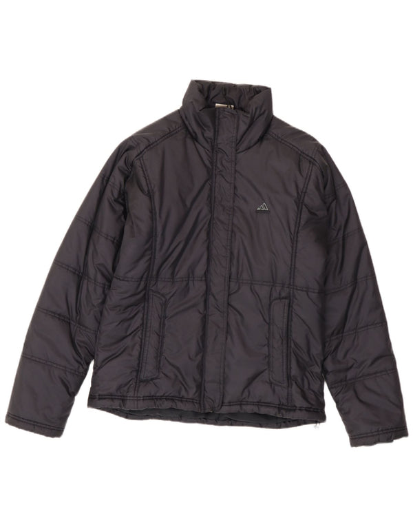 Giacca imbottita da donna Adidas UK 14 Large blu navy in poliammide