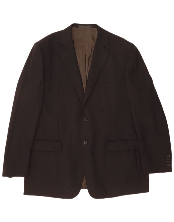 Marks & Spencer jachetă pentru bărbați cu 2 nasturi, UK 46 XL, lână neagră