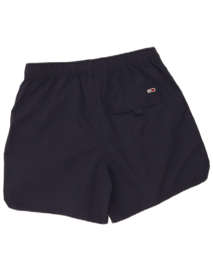 Tommy Hilfiger Mens Graphic Swimming Shorts Small  Navy Blue Polyamide