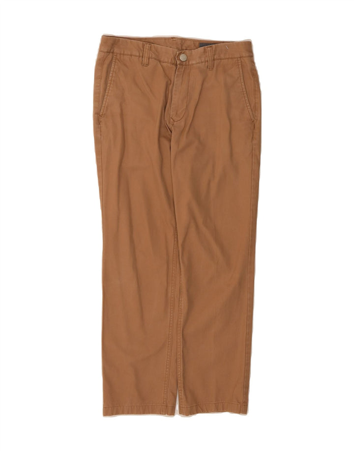 BONOBOS Mens Straight Chino Trousers W30 L27 Brown Cotton Vintage BONOBOS and Second-Hand BONOBOS from Messina Hembry 