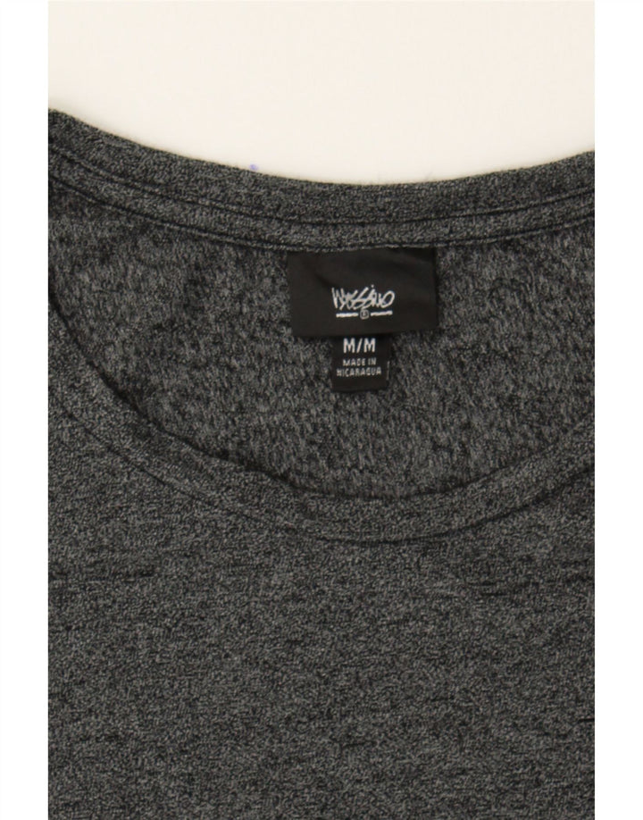 MOSSIMO Womens T-Shirt Top UK 12 Medium Grey Flecked Rayon Vintage Mossimo and Second-Hand Mossimo from Messina Hembry 